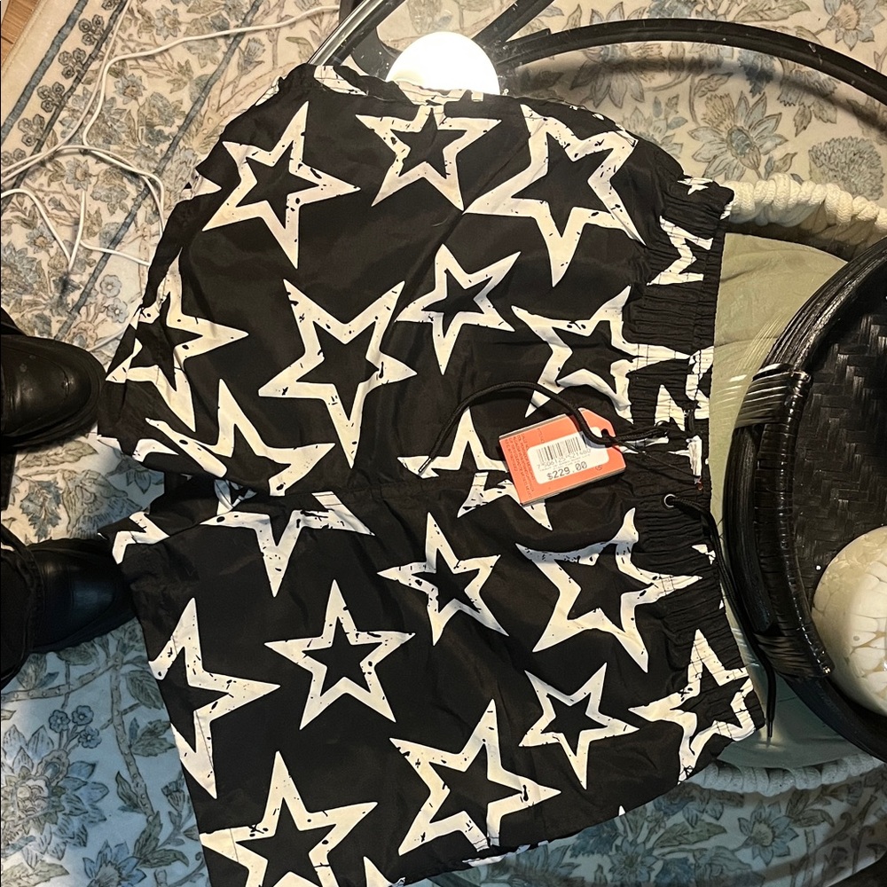 Black Star Pattern Men's Shorts